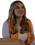 Natalie Alyn Lind Halloween Store 2026 Orange Vest - Image 4